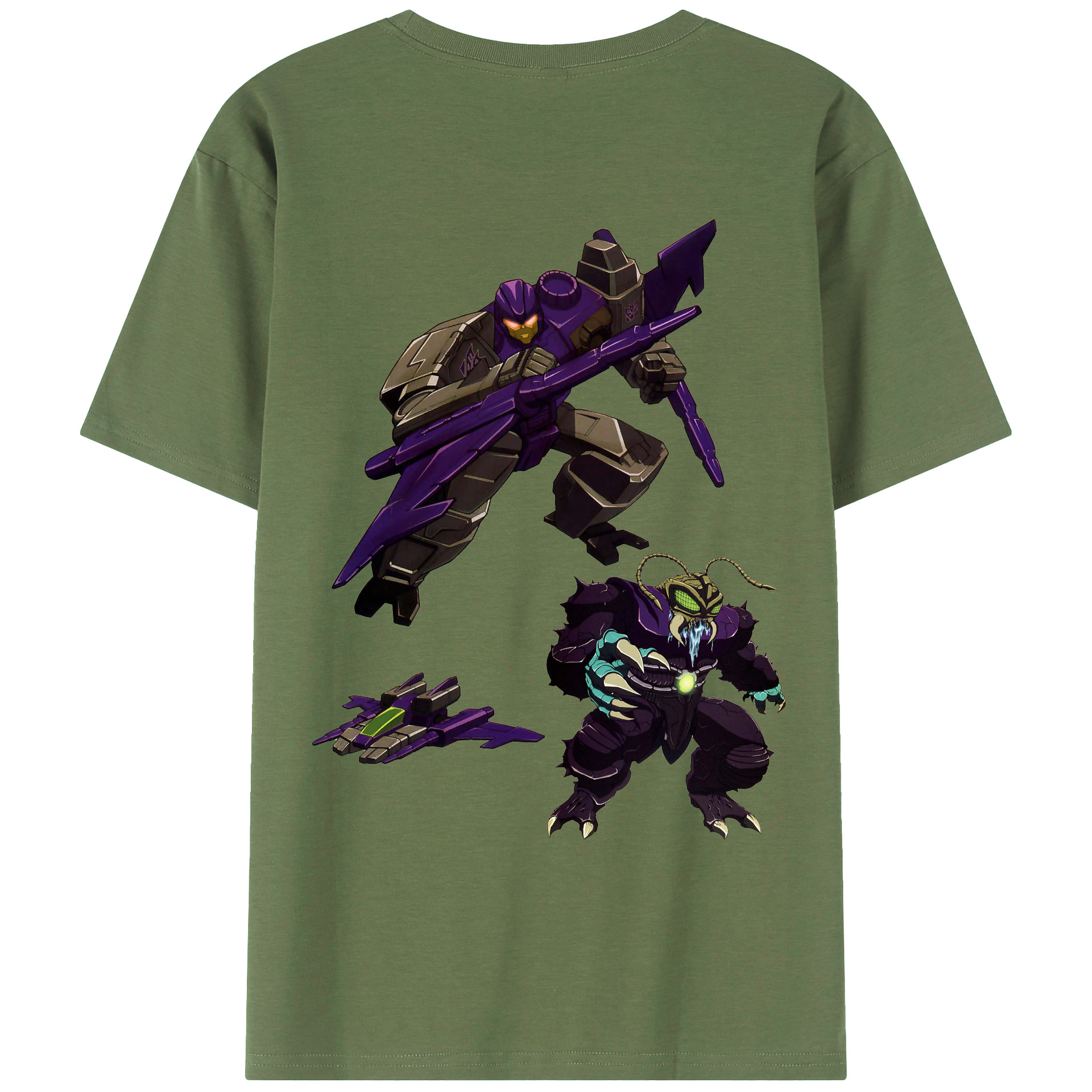 （画像用）  綿100％ メンズ半袖Tシャツ（バックプリント） 通気性